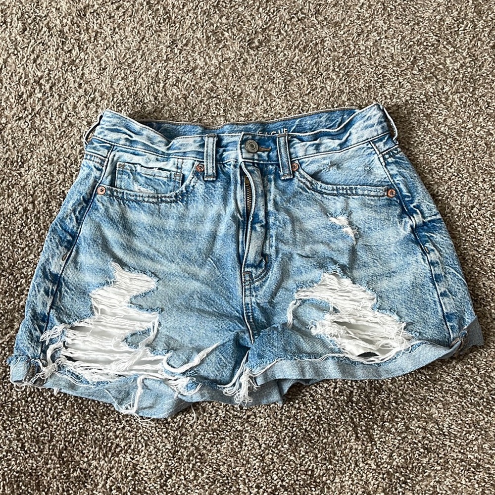 American Eagle mom shorts. Super comfy!!
